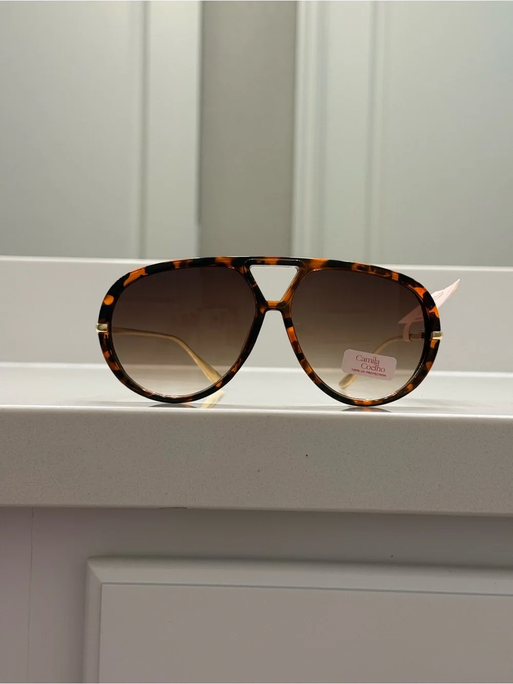 Camila Coelho bold tortoiseshell